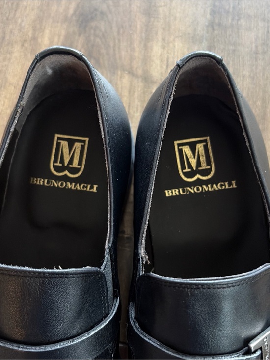 New In Original Box Bruno Magli Men\'s Pivetto Black Leather Bit Loafers Size 9 M main image 11